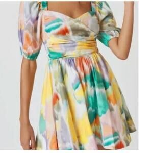 ANTHROPOLOGIE Abstract Dress